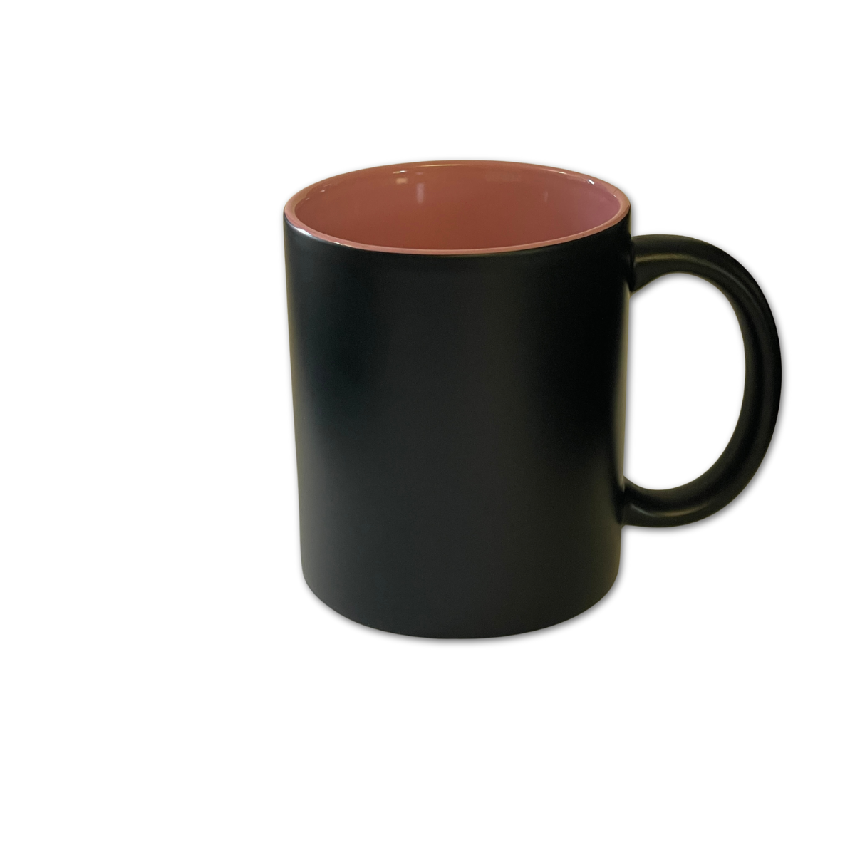 Tasse aussen schwarz matt - innen farbig glänzend - direkt lasergravierbar - unterschiedl. Farben