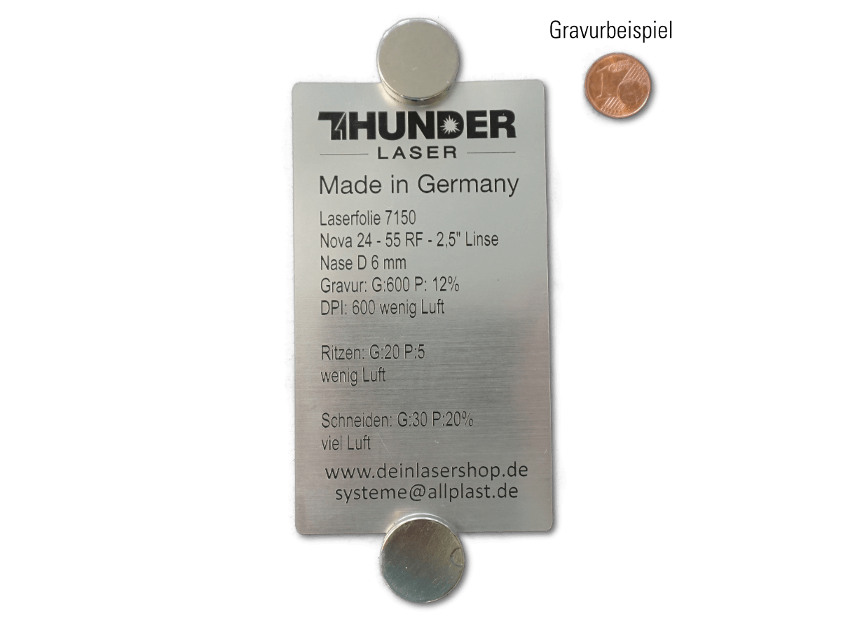 Laserfolie - Dicke 0,2mm - selbstklebend