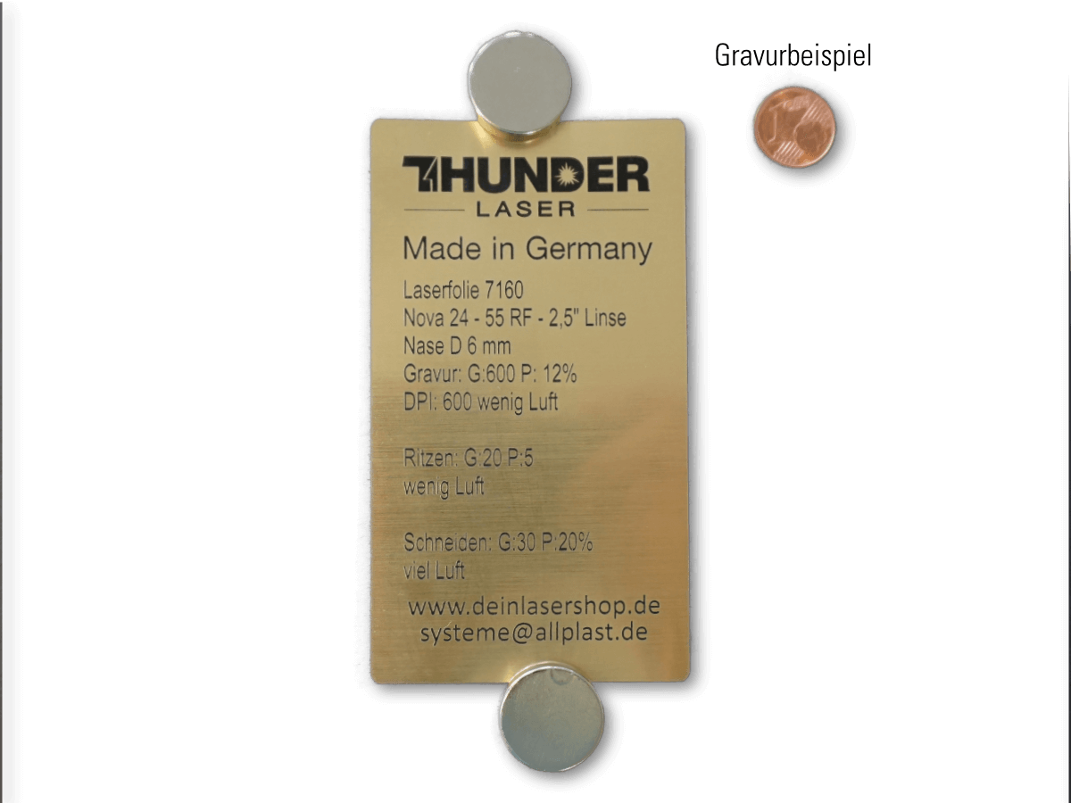 Laserfolie - Dicke 0,2mm - selbstklebend