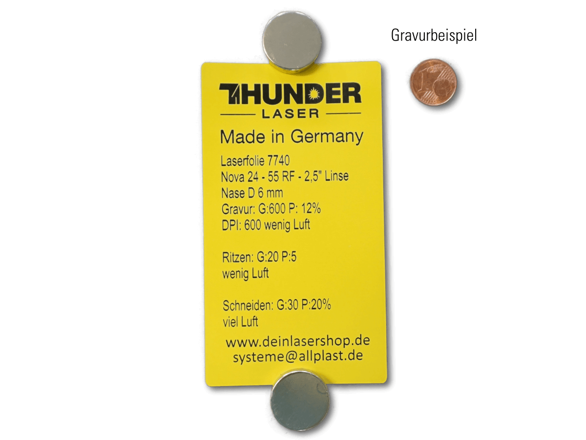 Laserfolie - Dicke 0,2mm - selbstklebend