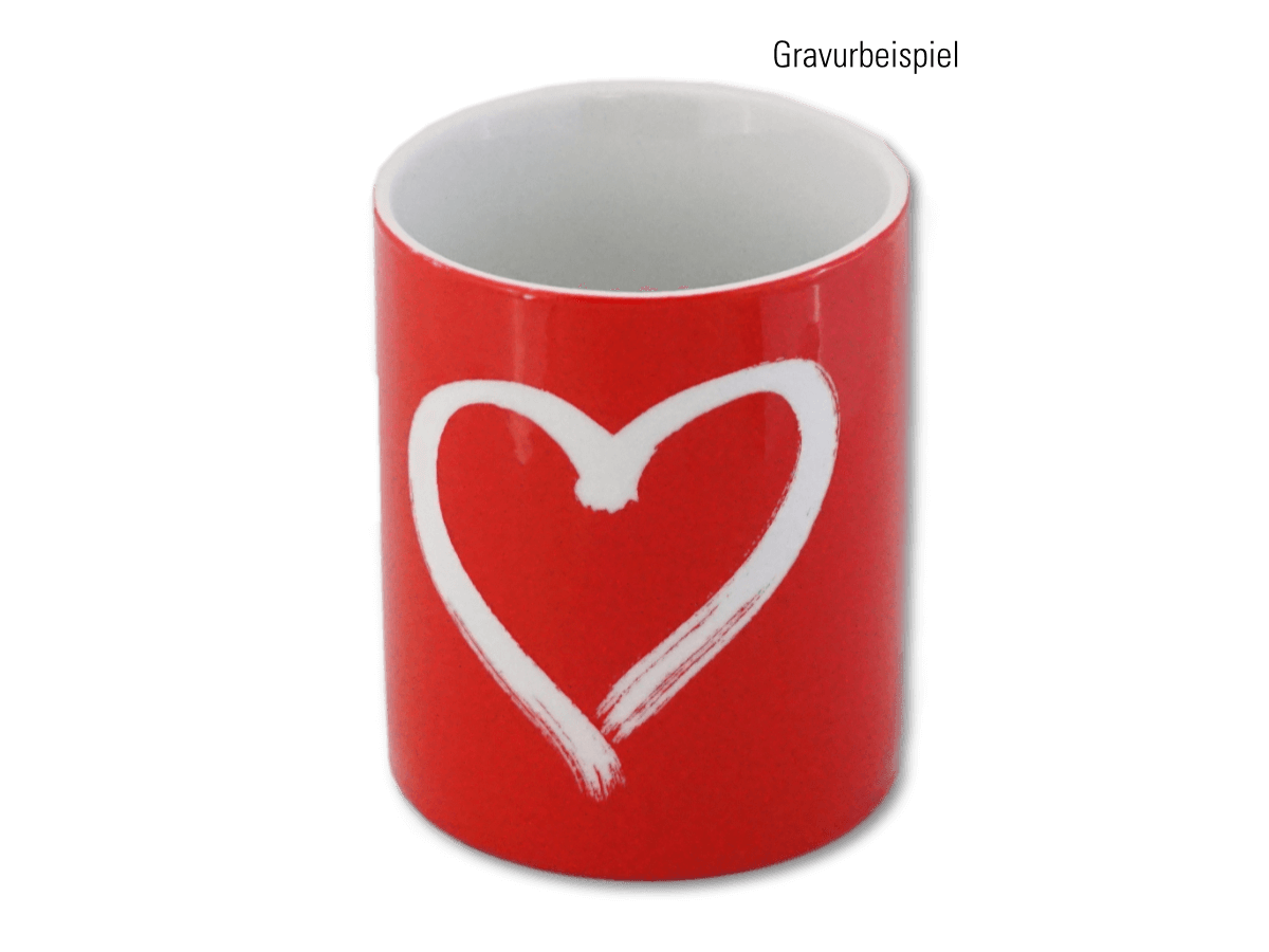 Cup inside white directly laser -engravable - different. Colors