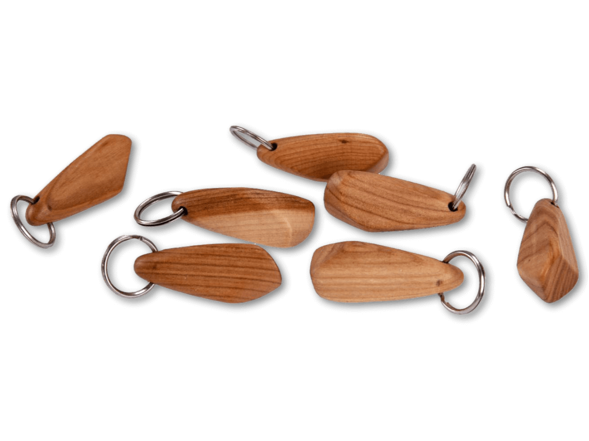 Wood key rings - cherry oiled - Hinkelstein