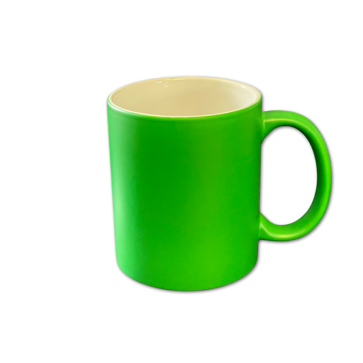 Tasse aussen farbig matt - innen weiß glänzend - direkt lasergravierbar - unterschiedl. Farben