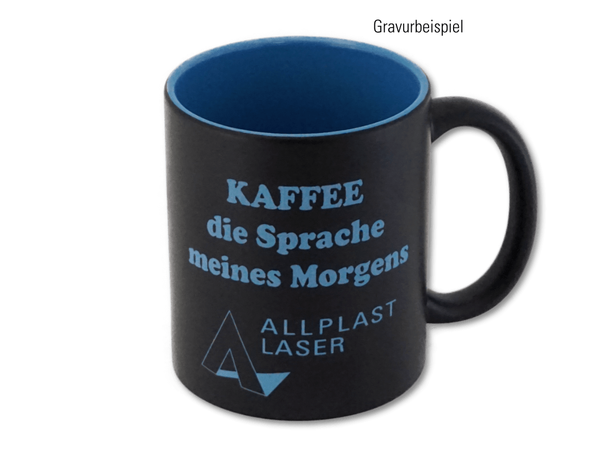 Tasse innen farbig direkt lasergravierbar - unterschiedl. Farben